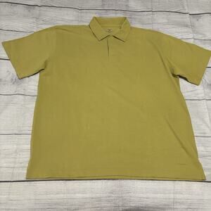 Patagonia Mens Size Large Organic Cotton Blend Snap Button Polo Shirt